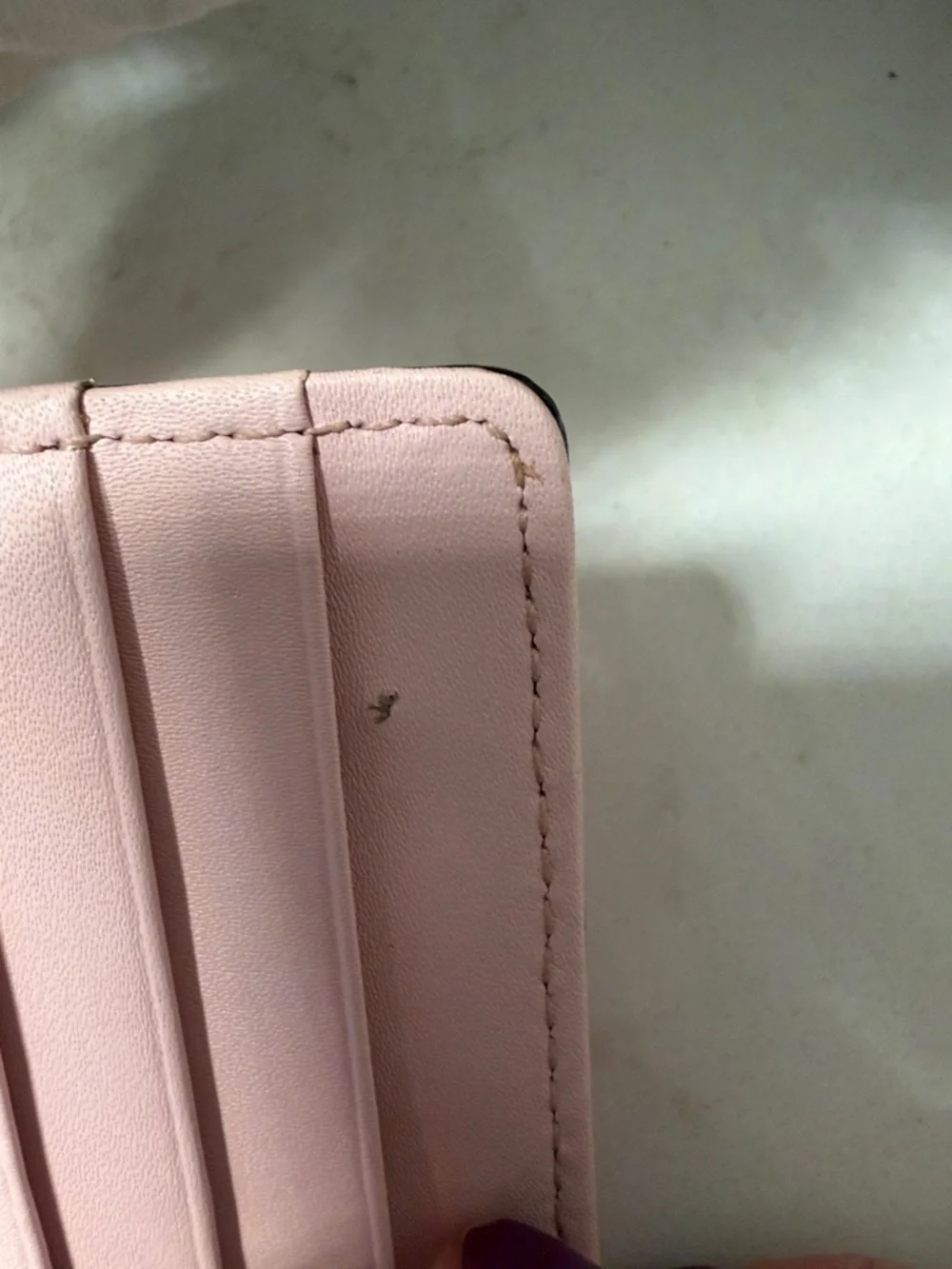kate spade Red Slim Leather Continental Wallet with Gold Logo